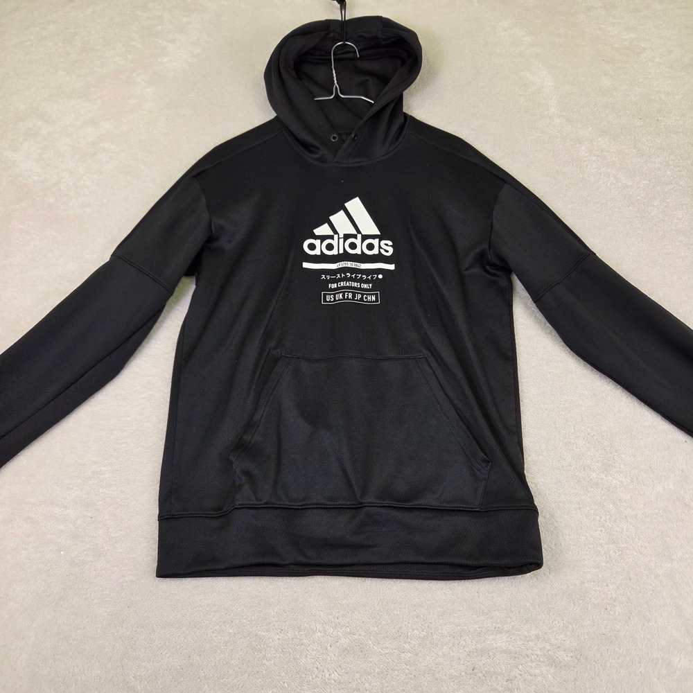 Adidas Climawarm For Creators Only Graphic Hoodie Black Mens Small